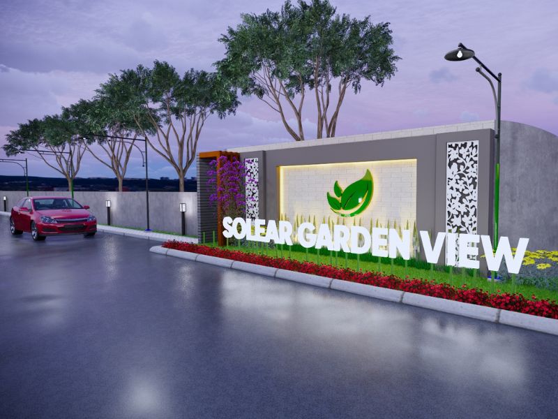 Desain 3d Gate Soelar Garden View